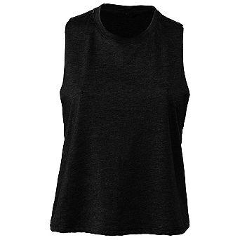 Bella + Canvas Womens/Ladies Racerback Cropped Sleeveless Tank Top