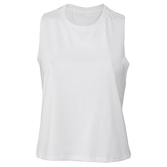 Bella + Canvas Womens/Ladies Racerback Cropped Sleeveless Tank Top