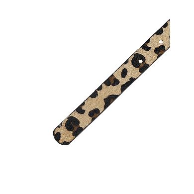Women's Leopard Print Retro Belts Waistband for Jeans Pants Dresses