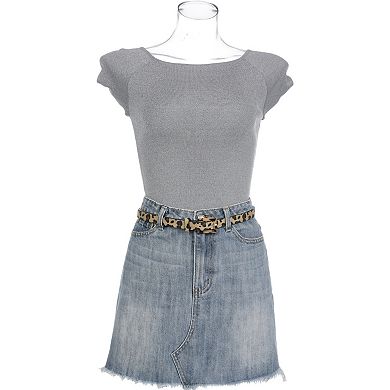 Women's Leopard Print Retro Belts Waistband for Jeans Pants Dresses