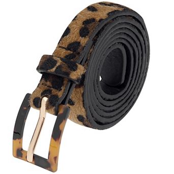 Women's Leopard Print Retro Belts Waistband for Jeans Pants Dresses