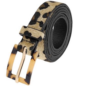 Women's Leopard Print Retro Belts Waistband for Jeans Pants Dresses