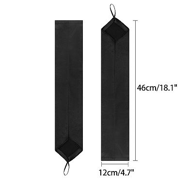 Women's Fingerless Sleeves Elbow Long Satin Gloves with Finger Loop for Wedding Party