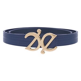 Women's Reversible Belts Skinny Thin Jacquard Belt for Dress