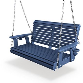 HDPE Porch Swing with 18/8 Stainless Steel Bolts, Heavy Duty 1200 lbs
