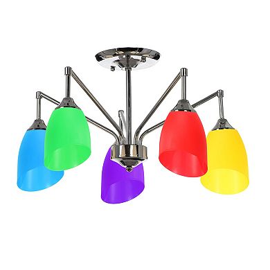 5.3" High 4.3" Diameter Plastic Lampshade, 2 Pack Plastic Lamp Shade Replacement Bulb Light Cover