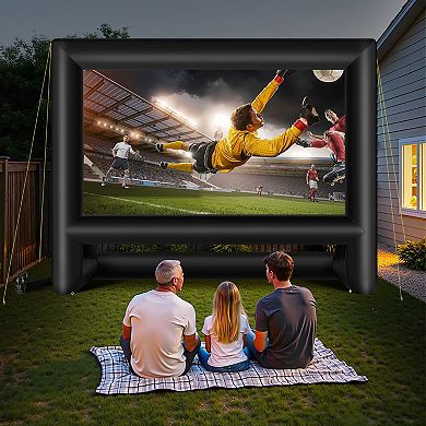 Outdoor Projector Screen for Movies Parties Weddings and Camping