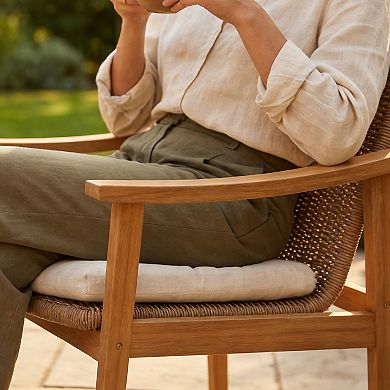 SUNSITT 9-Piece Outdoor Patio Dining Set, 59" - 79" Acacia Wood Expandable Table & 8 Chairs