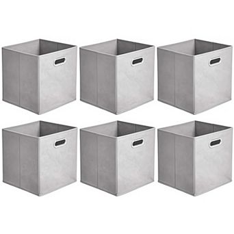 Collapsible Fabric Storage Cube Organizer Bins 6 Pack