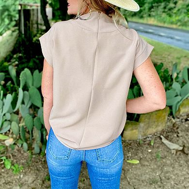 Plain Crew Neck Loose Fit Casual Top