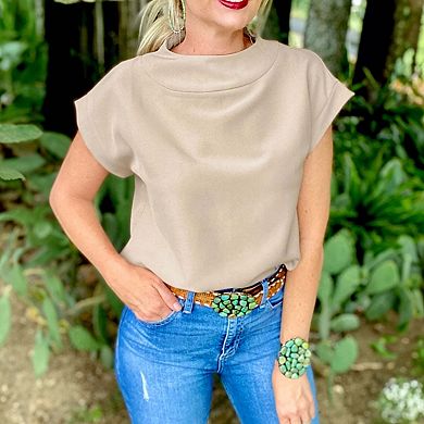 Plain Crew Neck Loose Fit Casual Top