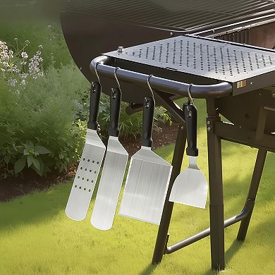 28 Piece Griddle Accessories Kit Stainless Steel Grill Tools with Carry Bag