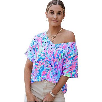 Loose Painted Floral Tee