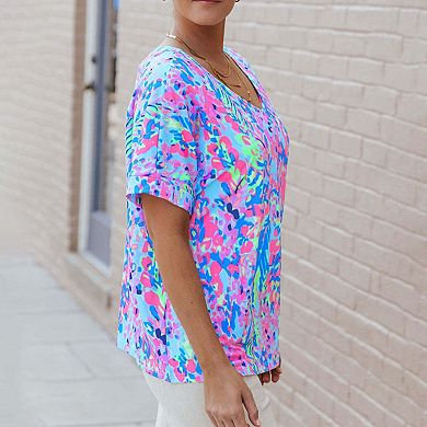 Loose Painted Floral Tee