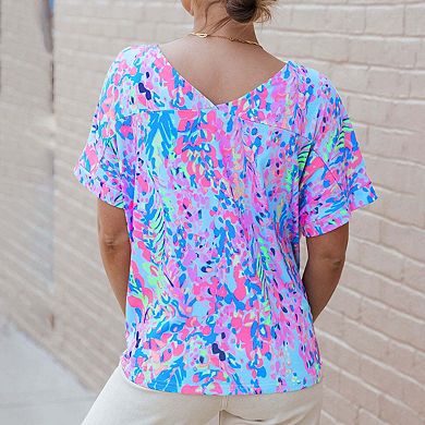 Loose Painted Floral Tee