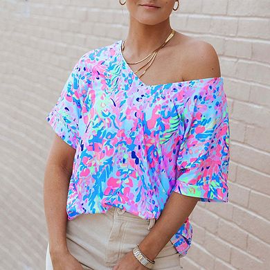 Loose Painted Floral Tee