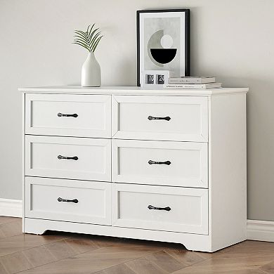 6 Drawers Dresser for Bedroom