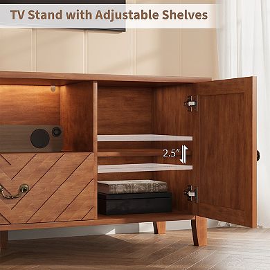 Entertainment Center with Led Lights