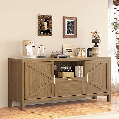 Farmhouse Tv Stand for Tvs Up to 65 Inch