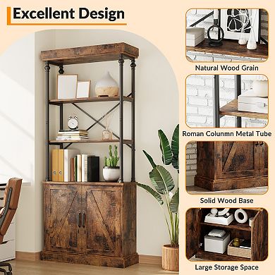 74'' Industrial Bookshelf
