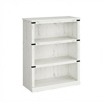 31.4" Wide 3 tier Bookcase with Storage