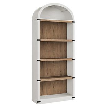 5 Shelf Arched Bookcase