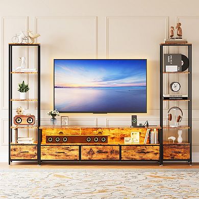 Fabric Drawer Combination TV Cabinet