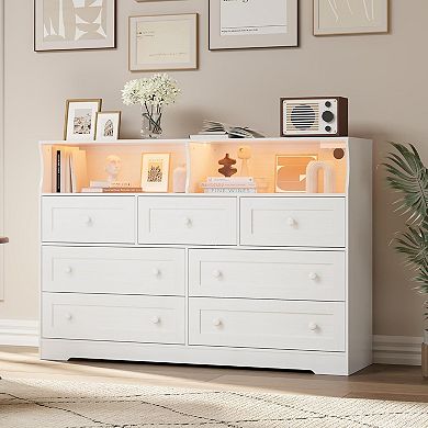 7-Drawer Wooden Chest of Drawers