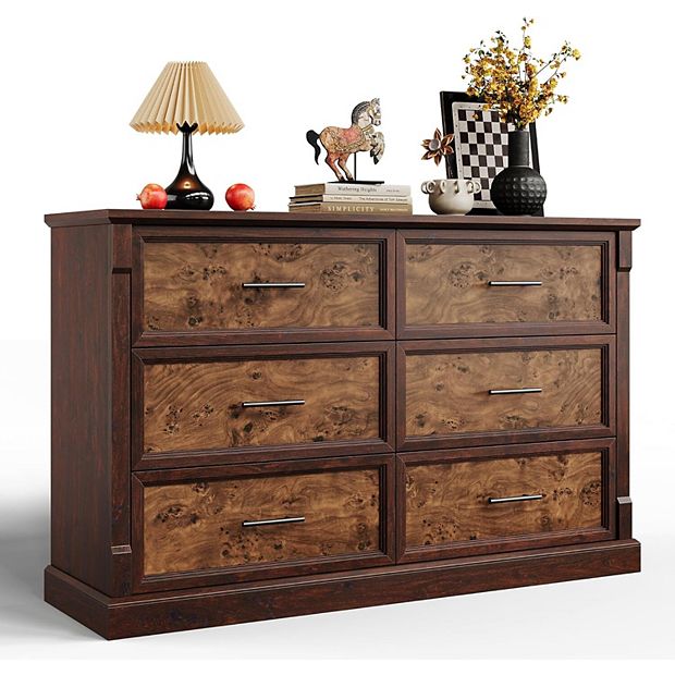 6 drawer brown dresser for bedroom SER.O.YA Women's Maida Midi Dress - Natural