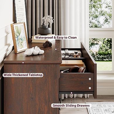 Brown 6 Drawer Dresser for Bedroom