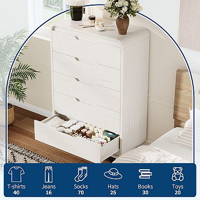 5 Drawers Dresser for Bedroom