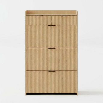 Shoe Storage Cabinet with 3 Flip-Drawer