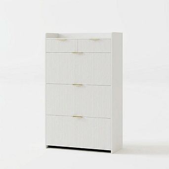 Shoe Storage Cabinet with 3 Flip-Drawer