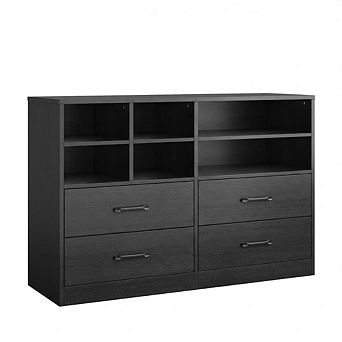 4 Drawers Dresser with 6 Open Cubbies