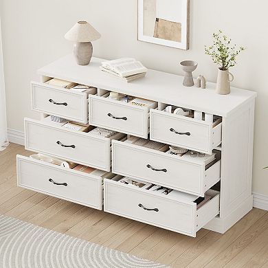 Horizontal American Style 7 Drawers Cabinet
