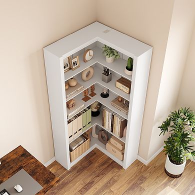 5-Tier Corner Bookshelf