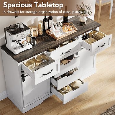 47.2" Farmhouse Buffet Cabinet