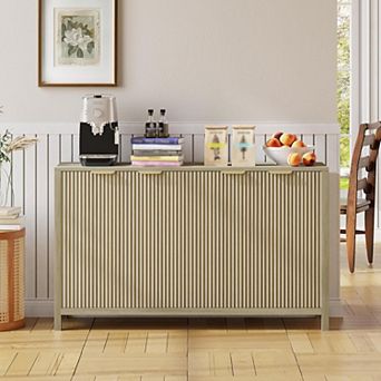 55" Fluted Sideboard Buffet Cabinet