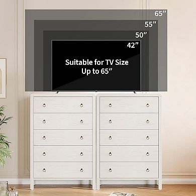 Modern Dresser with 5 Drawers