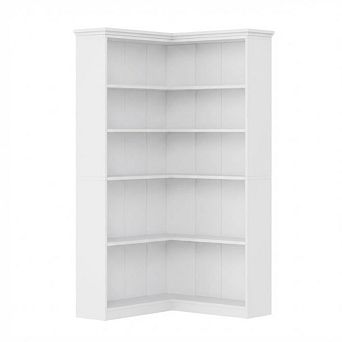 Full Back Panel Style Corner Bookcase