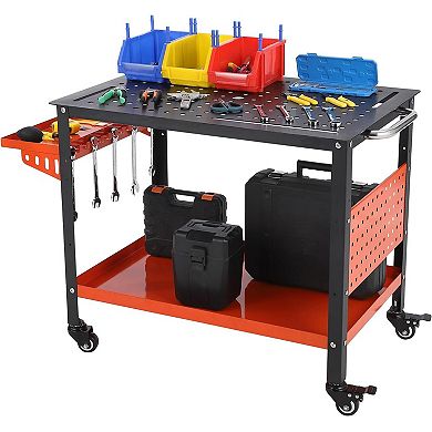36"X24" Welding Table with Wheels & Storage