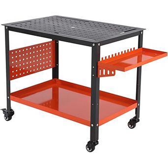 36"X24" Welding Table with Wheels & Storage