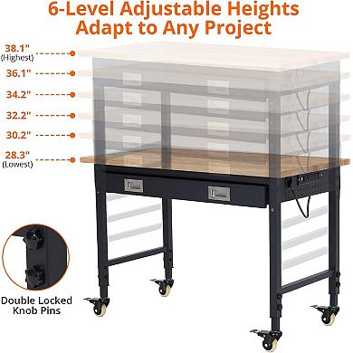 60"x22" Adjustable Workbench