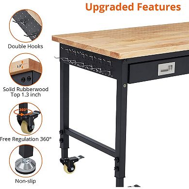 60"x22" Adjustable Workbench