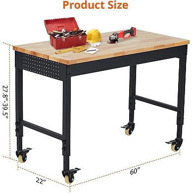 60"x22" Adjustable Workbench
