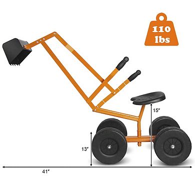 Heavy Duty Kids Ride On Sand Digger Excavator with 360 Rotation