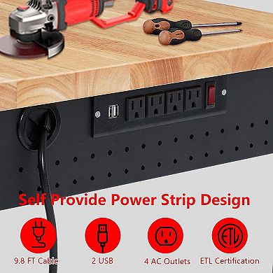 48"x24" Work Table for Garage With Drawer