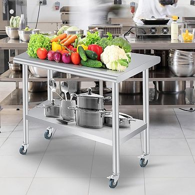24x48 Inch Stainless Steel Outdoor Prep Table
