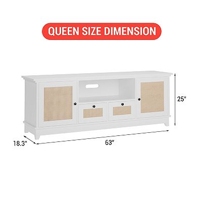 Boho Entertainment Center for 65 Inch TV