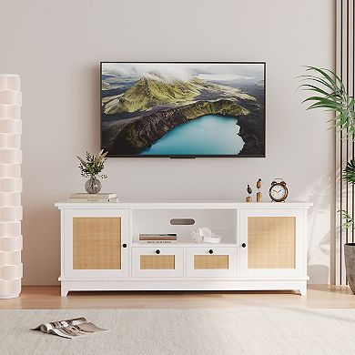 Boho Entertainment Center for 65 Inch TV